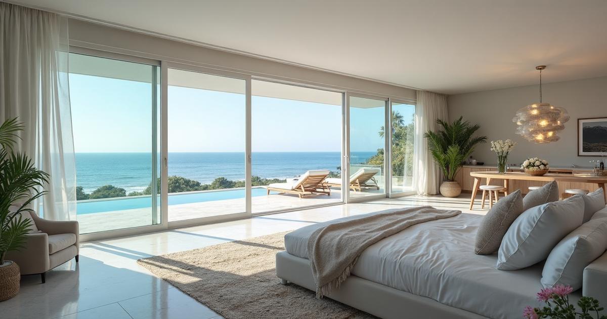 AI-powered virtual tour dashboard showing 40% increase in vacation rental bookings with immersive 360-degree property views and booking analytics